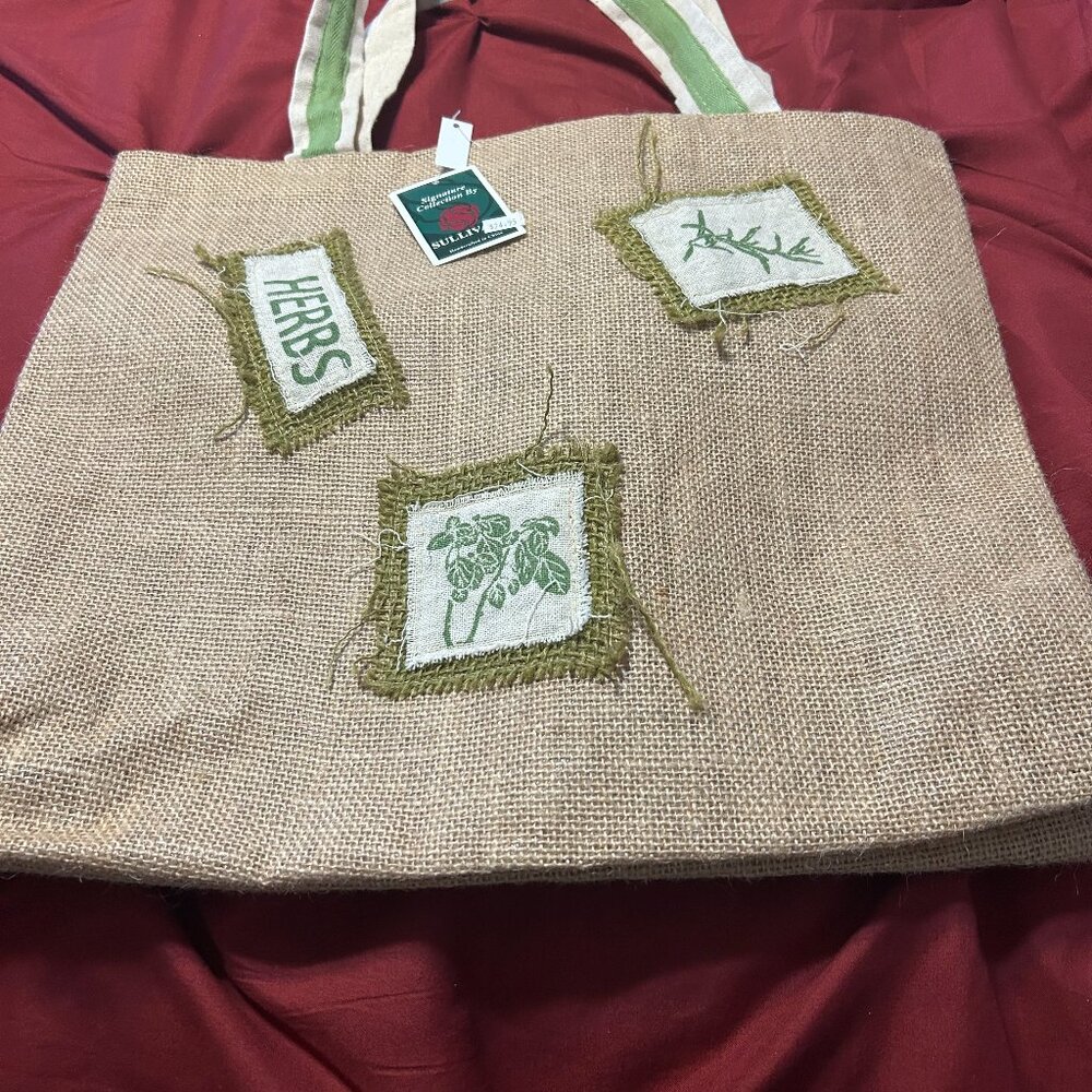 Sullivans Burlap Tote Bag